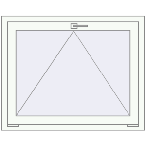 Buy Tilt-and-Turn 1000x800 mm REHAU BRILLANT DESIGN RAL 9016 Traffic white two-sided
