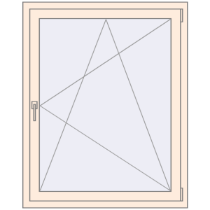 Buy Tilt-and-Turn 1000x1250 mm REHAU OPTIMUM EURO-DESIGN 70 CREAME_WHITE_50L-2 two-sided