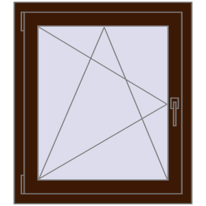 Zamów teraz Okna skrzydłowe 750x850 mm CLASICTHERM 70 MAHAGON_SAPELI dwustronny