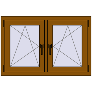 Zamów teraz Okna skrzydłowe 1005x665 mm REHAU ENERGY-SAVING SYNEGO MD GOLDEN OAK dwustronny