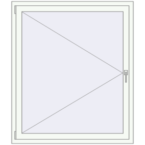 Buy Tilt-and-Turn 1200x1400 mm REHAU OPTIMUM EURO-DESIGN 70 RAL 9016 Traffic white two-sided