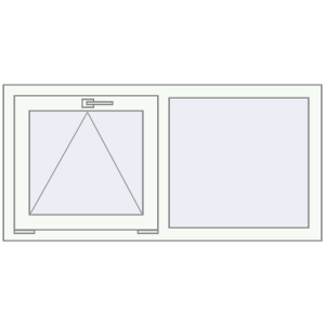 Buy Tilt-and-Turn 1226x600 mm KORSA BRILLANT DESIGN