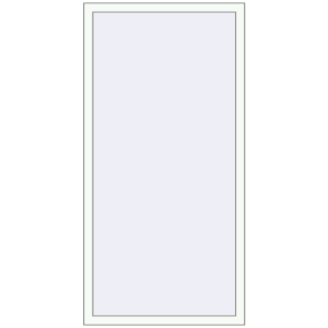 Buy Tilt-and-Turn 860x1820 mm REHAU OPTIMUM EURO-DESIGN 70 RAL 9016 Traffic white two-sided