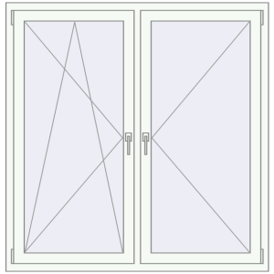 Zamów teraz Okna skrzydłowe 1400x1450 mm KORSA BRILLANT DESIGN