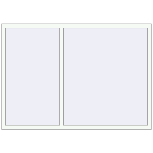 Okno plastikowe 2000x1400 mm Dwuskrzydłowe. Widok od środka Zamów teraz Okna skrzydłowe 2000x1400 mm REHAU OPTIMUM EURO-DESIGN 70 RAL 9016 Traffic white dwustronny