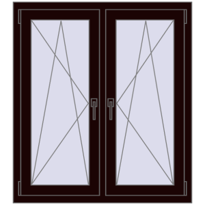 Zamów teraz Okna skrzydłowe 1005x1130 mm REHAU ENERGY-SAVING SYNEGO MD CHOCOLATE_BROWN dwustronny