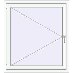 Buy Tilt-and-Turn 1000x1100 mm REHAU OPTIMUM EURO-DESIGN 70 RAL 9016 Traffic white two-sided
