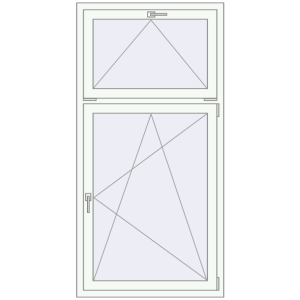 Buy Tilt-and-Turn 900x1800 mm REHAU BRILLANT DESIGN RAL 9016 Traffic white two-sided