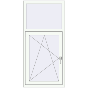 Buy Tilt-and-Turn 700x1450 mm EPSILON OPTIMA RAL 9016 Traffic white two-sided
