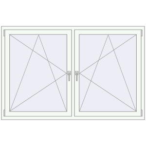 Zamów teraz Okna skrzydłowe 1815x1145 mm REHAU ENERGY-SAVING SYNEGO MD BASALT_GREY zewnętrzny