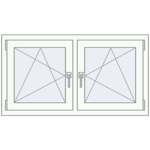 Zamów teraz Okna skrzydłowe 1230x635 mm REHAU ENERGY-SAVING SYNEGO MD RAL 9016 Traffic white dwustronny