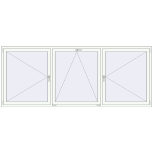 Buy Tilt-and-Turn 3000x1200 mm KORSA OPTIMUM REHAU EURO 70