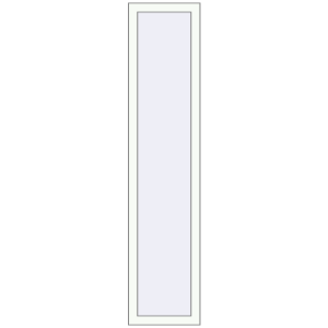 Buy Tilt-and-Turn 400x1800 mm REHAU OPTIMUM EURO-DESIGN 70 RAL 9016 Traffic white two-sided
