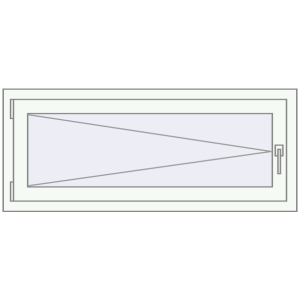 Buy Tilt-and-Turn 1200x500 mm REHAU BRILLANT DESIGN RAL 9016 Traffic white two-sided