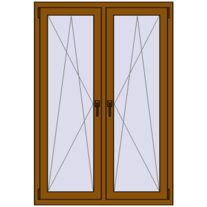 Zamów teraz Okna skrzydłowe 1095x1535 mm REHAU ENERGY-SAVING SYNEGO MD GOLDEN OAK dwustronny