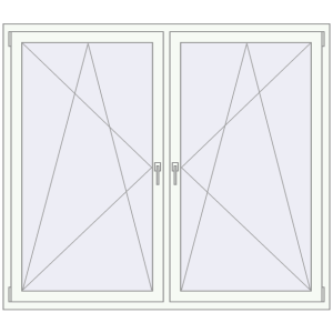 Zamów teraz Okna skrzydłowe 1840x1535 mm REHAU ENERGY-SAVING SYNEGO MD ANTHRACITE_GREY_STRUKTURAL zewnętrzny