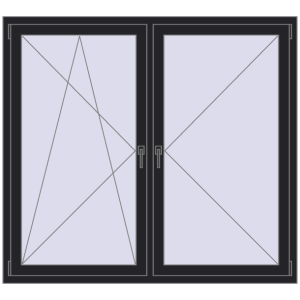 Zamów teraz Okna skrzydłowe 1600x1450 mm KORSA BRILLANT DESIGN