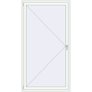 Buy Tilt-and-Turn 1140x2140 mm REHAU RENOVATION EURO 70 RAL 9016 Traffic white two-sided