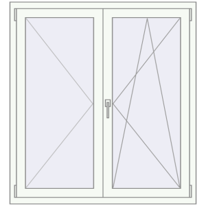 Buy Tilt-and-Turn 1200x1300 mm KORSA OPTIMUM REHAU EURO 70