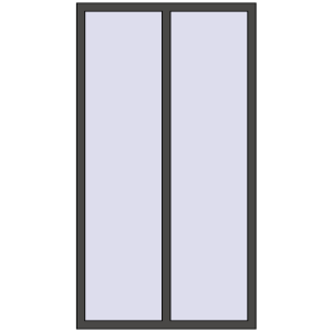 Buy Tilt-and-Turn 1100x2000 mm REHAU ENERGY-SAVING SYNEGO MD BASALT_GREY two-sided