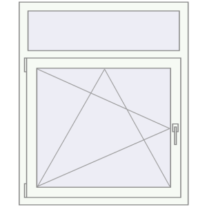 Buy Tilt-and-Turn 960x1150 mm REHAU OPTIMUM EURO-DESIGN 70 RAL 9016 Traffic white two-sided