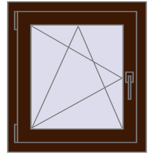 Zamów teraz Okna skrzydłowe 600x650 mm CLASICTHERM 70 MAHAGON_SAPELI dwustronny