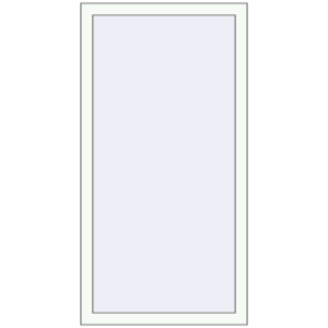 Buy Tilt-and-Turn 700x1400 mm REHAU OPTIMUM EURO-DESIGN 70 RAL 9016 Traffic white two-sided