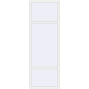 Buy Tilt-and-Turn 1000x2920 mm REHAU ENERGY-SAVING SYNEGO MD RAL 9016 Traffic white two-sided