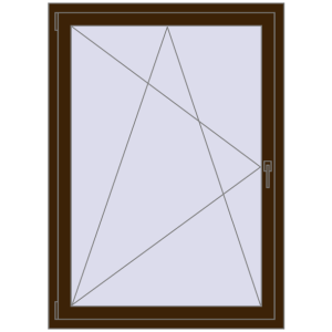 Zamów teraz Okna skrzydłowe 1050x1500 mm CLASICTHERM 70 DARK_OAK dwustronny