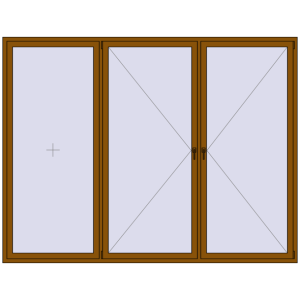 Zamów teraz Okna skrzydłowe 3000x2300 mm REHAU ENERGY-SAVING SYNEGO MD GOLDEN OAK dwustronny