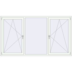 Buy Tilt-and-Turn 2370x1330 mm KORSA ENERGY-SAVING REHAU SYNEGO MD