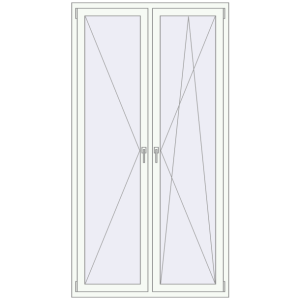 Buy Tilt-and-Turn 1200x2250 mm KORSA ENERGY-SAVING REHAU SYNEGO MD