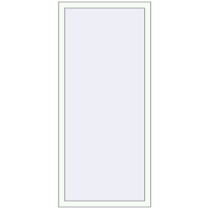 Buy Tilt-and-Turn 780x1700 mm REHAU OPTIMUM EURO-DESIGN 70 RAL 9016 Traffic white two-sided
