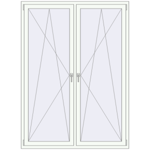 Buy Tilt-and-Turn 1500x2050 mm REHAU OPTIMUM EURO-DESIGN 70 GOLDEN OAK external