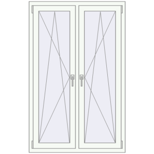 Zamów teraz Okna skrzydłowe 1005x1565 mm REHAU ENERGY-SAVING SYNEGO MD BLACK_BROWN zewnętrzny