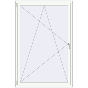 Buy Tilt-and-Turn 1200x1800 mm REHAU ENERGY-SAVING SYNEGO MD RAL 9016 Traffic white two-sided