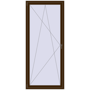 Buy Tilt-and-Turn 1000x2300 mm REHAU ENERGY-SAVING SYNEGO MD DARK_OAK two-sided