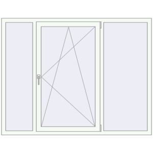 Buy Tilt-and-Turn 1800x1400 mm REHAU BRILLANT DESIGN RAL 9016 Traffic white two-sided