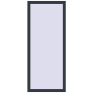 Zamów teraz Okna skrzydłowe 650x1550 mm REHAU OPTIMUM EURO-DESIGN 70 ANTHRACITE_GREY_STRUKTURAL dwustronny