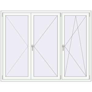 Buy Tilt-and-Turn 1920x1500 mm KORSA ENERGY-SAVING REHAU SYNEGO MD