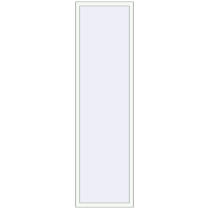 Okno plastikowe 700x2500 mm Jednoskrzydłowe. Widok od środka Zamów teraz Okna skrzydłowe 700x2500 mm REHAU OPTIMUM EURO-DESIGN 70 RAL 9016 Traffic white dwustronny