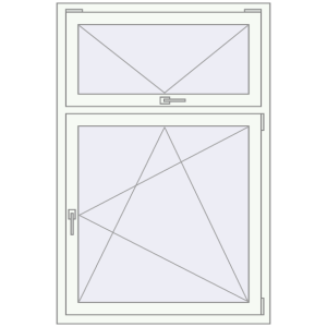 Buy Tilt-and-Turn 1000x1500 mm REHAU BRILLANT DESIGN RAL 9016 Traffic white two-sided
