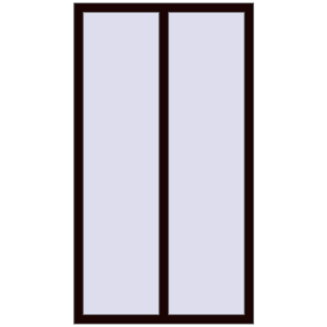 Buy Tilt-and-Turn 980x1750 mm REHAU OPTIMUM EURO-DESIGN 70 CHOCOLATE_BROWN two-sided