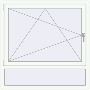 Buy Tilt-and-Turn 1200x1200 mm KORSA OPTIMUM REHAU EURO 70