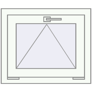 Buy Tilt-and-Turn 550x530 mm REHAU OPTIMUM EURO-DESIGN 70 RAL 9016 Traffic white two-sided