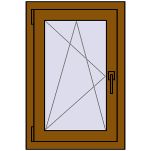 Buy Tilt-and-Turn 530x790 mm REHAU OPTIMUM EURO-DESIGN 70 GOLDEN OAK two-sided