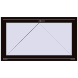 Buy Tilt-and-Turn 1400x800 mm REHAU OPTIMUM EURO-DESIGN 70 BLACK_BROWN two-sided
