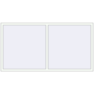 Buy Tilt-and-Turn 2100x1100 mm REHAU OPTIMUM EURO-DESIGN 70 RAL 9016 Traffic white two-sided