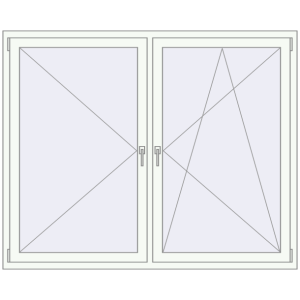 Zamów teraz Okna skrzydłowe 1800x1440 mm EPSILON OPTIMA RAL 9016 Traffic white dwustronny