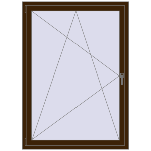 Zamów teraz Okna skrzydłowe 1150x1600 mm REHAU OPTIMUM EURO-DESIGN 70 DARK_OAK dwustronny